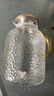 憶壺茶  涼水壺玻璃冷水壺大容量家用耐熱泡茶壺 帶把水杯熱飲果汁壺 【金把金蓋】 錘紋玻璃2300ML 曬單實(shí)拍圖