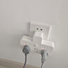 公牛（BULL）轉換插頭/品字形一轉三插座/無(wú)線(xiàn)轉換插座/電源轉換器 適用臥室、廚房 3位分控開(kāi)關(guān)插座  曬單實(shí)拍圖