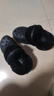 卡駱馳（CROCS）小鯨魚(yú)暖棉洞洞女鞋毛絨厚底冬款加絨保暖拖鞋211753 211753-001-黑色 36-37 (W6)230mm 曬單實(shí)拍圖