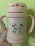 膳魔師（THERMOS）2024新款日本兒童吸管杯寶寶水杯子迪shi尼限量版保溫杯FJT帶把手 淡粉色米妮 250ml （2024新款） 曬單實(shí)拍圖