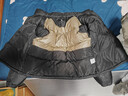 駱駝火山2.0羽絨服秋冬新款連帽加絨加厚面包服冬季短款羽絨服 暗夜黑/暗夜黑 男女同款,7130C M 曬單實(shí)拍圖