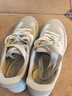 愛(ài)步（ECCO）厚底板鞋女 復古街頭德訓休閑鞋 街頭球鞋272833 灰白色/白色37 曬單實(shí)拍圖