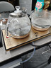 益茶福全自動(dòng)上水電熱水壺底部上水嵌入式茶臺功夫茶燒水壺飲水燒水一體機抽水玻璃煮茶壺保溫泡茶壺 SQ-008金色玻璃套裝 1L 曬單實(shí)拍圖