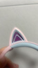 Tribit趣倍頭戴式無(wú)線(xiàn)藍牙兒童耳機可愛(ài)發(fā)光音樂(lè )網(wǎng)課帶麥低分貝粉色學(xué)生貓耳朵生日六一兒童節禮物女孩 曬單實(shí)拍圖