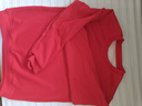 小個(gè)子圓領(lǐng)衛衣女上衣春秋新款正肩休閑寬松顯瘦秋冬長(cháng)袖套頭外套 大紅 L碼 曬單實(shí)拍圖