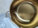 韓式泡面鍋加厚雙耳銅金色干鍋海鮮鍋單人小火鍋 19CM金色海鮮鍋 曬單實(shí)拍圖