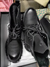 XO馬丁靴男2026春季靴子男士高幫英倫男靴厚底鞋子男工裝靴黑色43 曬單實(shí)拍圖