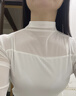 都市麗人內搭洋氣2025新款純欲半高領(lǐng)長(cháng)袖打底衫女內搭秋冬網(wǎng)紗拼接上衣 曬單實(shí)拍圖
