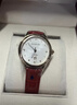 羅西尼（ROSSINI）手表女款 女表情人節禮物送女友日歷石英表白盤(pán)紅皮帶516734 曬單實(shí)拍圖