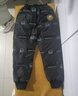 WALNUT DUCK小黃鴨兒童冬季加厚束腳長(cháng)褲新款休閑保暖冬裝輕薄羽絨褲潮FK939 黑色 110 （建議身高100-110） 曬單實(shí)拍圖