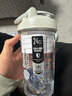 Blender Bottle 搖搖杯運動(dòng)水壺健身水杯 蛋白粉攪拌球奶男士女生大容量塑料杯子 24oz白色710ml 0 曬單實(shí)拍圖