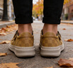 七匹狼休閑皮鞋男冬季新款透氣厚底百搭運動(dòng)鞋英倫風(fēng)一腳蹬軟底通勤鞋男 土黃 【標準運動(dòng)鞋碼】 41 曬單實(shí)拍圖