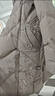 雪中飛羽絨服女2025款冬季連帽毛領(lǐng)中長(cháng)款冬季外套鴨絨媽媽裝淺棕卡2XL 曬單實(shí)拍圖