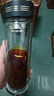 蘇泊爾（SUPOR）雙層玻璃杯辦公泡茶杯男女士茶水分離杯車(chē)載水杯子辦公泡茶杯子 曬單實(shí)拍圖
