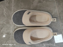 潔麗雅（Grace）棉拖鞋男士秋冬季室內防臭防滑居家保暖厚底踩屎感拖鞋男款冬天 曬單實(shí)拍圖
