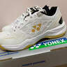 尤尼克斯（YONEX）羽毛球鞋yy入門(mén)級訓練減震動(dòng)力墊男女SHB101CR 白/金44碼 曬單實(shí)拍圖