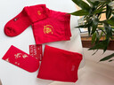 莫代爾紅色本命年馬年男士套裝秋衣秋褲六件套加絨保暖內衣禮物紅色內褲 曬單實(shí)拍圖