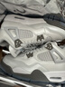 耐克AIR JORDAN 4 RETRO UNI BG籃球鞋 HV4401-014 36.5 曬單實(shí)拍圖