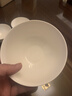 斯凱綈（Sky Top）米飯碗陶瓷面碗骨瓷湯碗家用喬遷酒店餐具套裝純白5英寸奧碗4件 曬單實(shí)拍圖