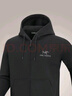 ARC'TERYX始祖鳥(niǎo) EMBLEM FLEECE FULL-ZIP HOODY 男子 抓絨衫 Black/黑色 M 曬單實(shí)拍圖