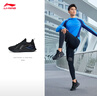 李寧越影 ELEMENT|減震跑步鞋男款春夏季輕便透氣軟底運動(dòng)鞋 黑色/巖石灰(047男款)-2 42 曬單實(shí)拍圖