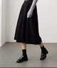 三彩2025冬季新款高腰半身裙磨毛A字裙顯瘦中長(cháng)裙大擺傘裙女 經(jīng)典黑 S 155/64A 曬單實(shí)拍圖