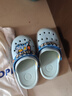 B.Duck小黃鴨童鞋兒童拖鞋男童透氣洞洞鞋女童可愛(ài)家居鞋0954月色32 曬單實(shí)拍圖
