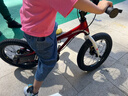 優(yōu)貝（RoyalBaby）兒童自行車(chē)男女鎂合金單車(chē) 月亮系列4-7歲 宇航員16寸 紅色 曬單實(shí)拍圖
