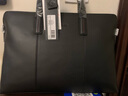 新秀麗（Samsonite）男士手提包13英寸電腦包休閑通勤文件袋牛皮革公文包TK9*09001 曬單實(shí)拍圖