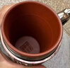 菡棠宜興紫砂內膽保溫杯養生男女士百福高檔泡茶杯送父母老人禮品定制 鋅合金紅木紋百福套裝 曬單實(shí)拍圖