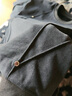 肯奈迪（KENNAIDI）加絨衛衣男冬季美式解構潮牌柳釘cleanfit寬松正肩加厚保暖內搭 黑色-鉚釘加絨衛衣 2XL 【160CM-168CM】 曬單實(shí)拍圖