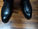 狄洛佧奈皮鞋男夏季透氣商務(wù)休閑鞋夏天防臭牛皮涼鞋次日達 黑色 43 曬單實(shí)拍圖