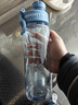 樂(lè )扣樂(lè )扣大容量運動(dòng)水杯夏日戶(hù)外健身學(xué)生專(zhuān)用便攜tritan耐高溫850ML藍色 曬單實(shí)拍圖