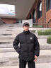 C.MATK加厚羽絨棉服男冬季新款純色棉衣外套男潮牌寬松大碼棉襖面包服男 黑色-B L 曬單實(shí)拍圖