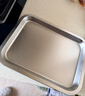 金鑰匙不銹鋼平底淺方盆長(cháng)方形托盤(pán)燒烤盤(pán)菜盤(pán)餃子盤(pán)水果盤(pán)GK-FP3627-25 曬單實(shí)拍圖