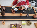尚言坊德國電木茶盤(pán)茶托盤(pán)帶排水高檔大氣輕奢家用辦公功夫茶具干泡茶臺 曬單實(shí)拍圖