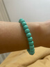 智初十堰原礦天然綠松石手串無(wú)優(yōu)化果凍料無(wú)鐵線(xiàn)手鏈老型桶珠男女高瓷 【果凍料】原礦高瓷老型8mm 曬單實(shí)拍圖