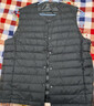 優(yōu)衣庫男裝女裝高級輕型羽絨便攜式背心休閑羽絨排骨馬甲478276 69 藏青色 S 曬單實(shí)拍圖