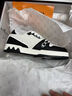 暴力熊男鞋春季新品板鞋男休閑鞋透氣牛皮增高潮鞋情侶女鞋百搭鞋子男 曬單實(shí)拍圖