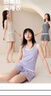 靜韻【涼感深睡衣70】超柔軟背心睡衣女款夏季帶胸墊軟棉棉家居服 曬單實(shí)拍圖