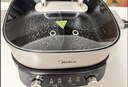 美的（Midea）電火鍋鴛鴦鍋火鍋專(zhuān)用鍋分體式電煮鍋分控速沸多功能鍋3分06秒電熱鍋6.5L多用途鍋HGS303015 曬單實(shí)拍圖