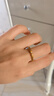 JEMPER君佩竹節手工古法黃金刻絲足金戒指節節高升女款手飾節日禮物 12號圈口 金重約5.4g 曬單實(shí)拍圖