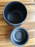 陶瓷茶渣缸茶洗帶過(guò)濾茶器杯洗筆洗家用建水水盂廢水缸茶具配件 粗陶大號茶渣缸+過(guò)濾蓋-禪黑 曬單實(shí)拍圖