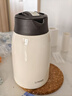 虎牌（TIGER）不銹鋼便攜式熱水瓶真空保溫壺PWM-A16C-CA珍珠白1.6升 曬單實(shí)拍圖