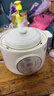 美的（Midea）電燉鍋1-2人電燉盅隔水燉鍋家用燕窩燉盅陶瓷燉湯盅電燉鍋嬰兒輔食小燉鍋煲湯電燉鍋電砂鍋煲湯鍋 1L 【1L=3碗 防燙把手】DZE1066 曬單實(shí)拍圖