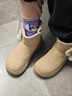 他她（TATA）張雅琪同款黃油小熊雪地靴女保暖加絨厚底棉鞋靴KXL03DD5 米杏 40 曬單實(shí)拍圖
