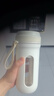 LOYK德國榨汁機隨行杯帶吸管可碎冰水果小型米白便攜式家用迷你多功能料理機果汁機攪拌果蔬榨汁杯 升級款十葉刀頭【雙電池3000毫安】 曬單實(shí)拍圖