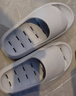 潔麗雅（Grace）拖鞋男士冬季浴室洗澡防滑漏水速干eva不臭腳居家用透氣涼拖鞋男 曬單實(shí)拍圖