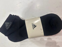 adidas三雙裝舒適短筒襪子男女阿迪達斯官方 黑色/深灰 L 曬單實(shí)拍圖