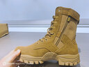 金猴新式棕色作戰靴男女正品閱兵真皮制式馬丁25冬季加厚保暖登山軍鞋 【五星版星星款】棕色作戰靴 43 【265】 曬單實(shí)拍圖